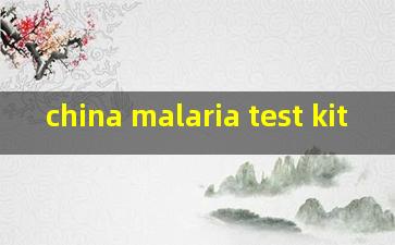 china malaria test kit